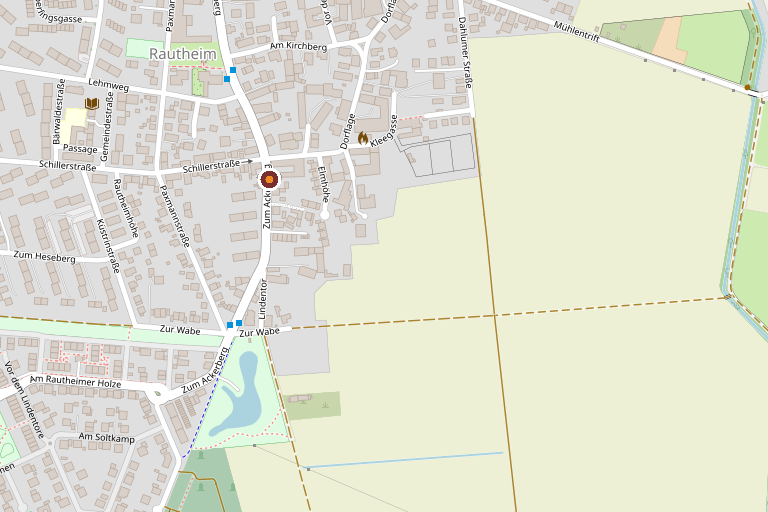 Anfahrtskarte: Zum Ackerberg 21 in Braunschweig-Rautheim